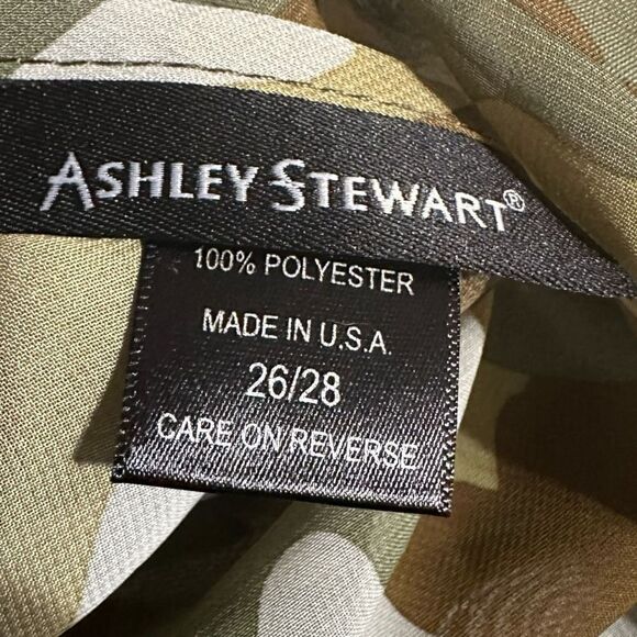 Ashley Stewart sheer lightweight camouflage print long sleeve tunic size 26/28 - Picture 8 of 9